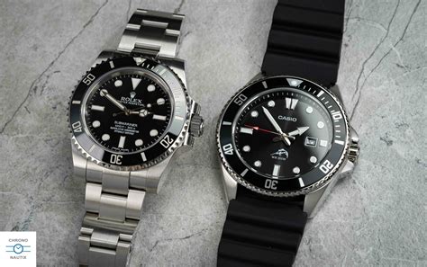 casio rolex submariner|Casio duro in black.